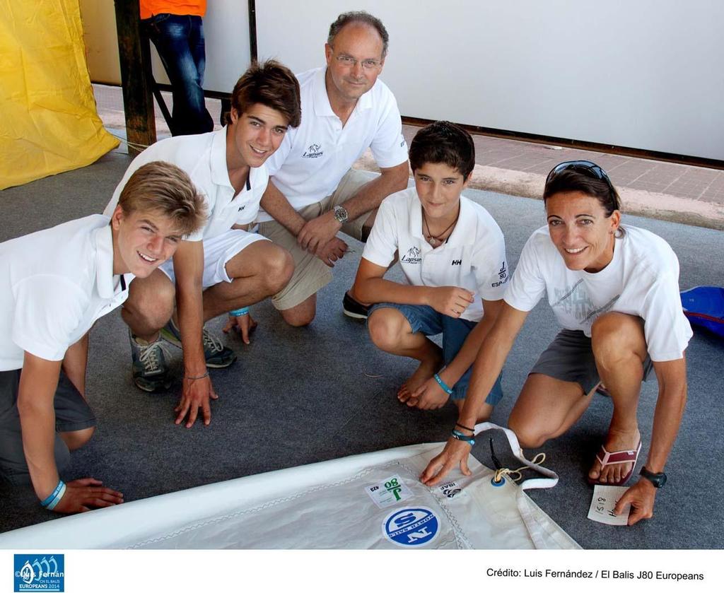 Sandra Azon y familia Esteban - 2014 J80 European Championship © Luis Fernández / CN Balís J80 Europeans http://www.j80europeans.cnelbalis.com/